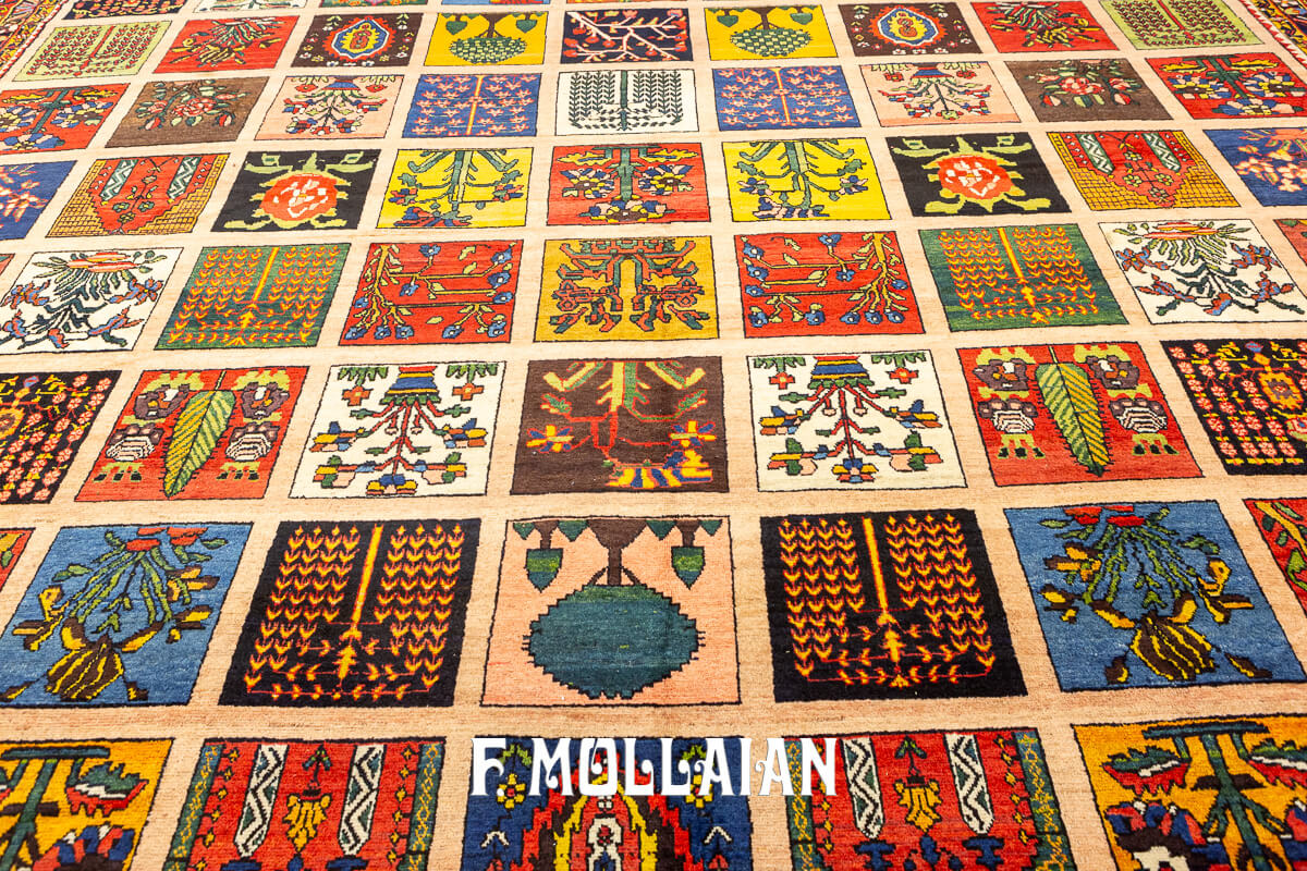 Bakhtiari Rug Very Large Garden Design n°:818996